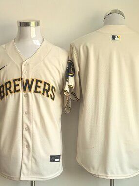 Milwaukee Brewers Cream MLB Baseball Jersey